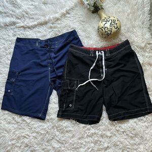 Beach Rays, Merona Men’s Swim Shorts Trunks Set Size 36